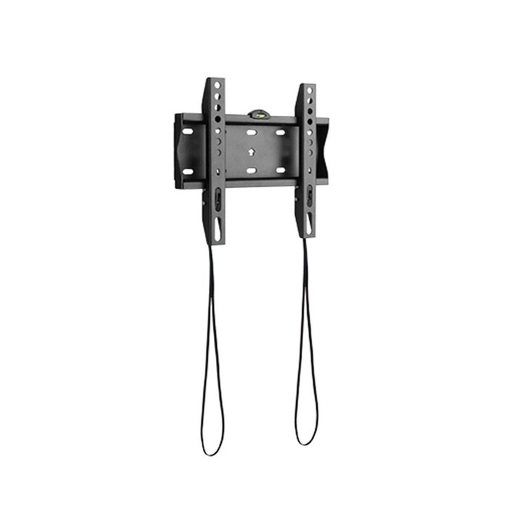 Стойка за телевизор Gembird WM-42F-01 30 кг 42" 23", метална, черна, VESA 20x20см, 7.5x7.5см