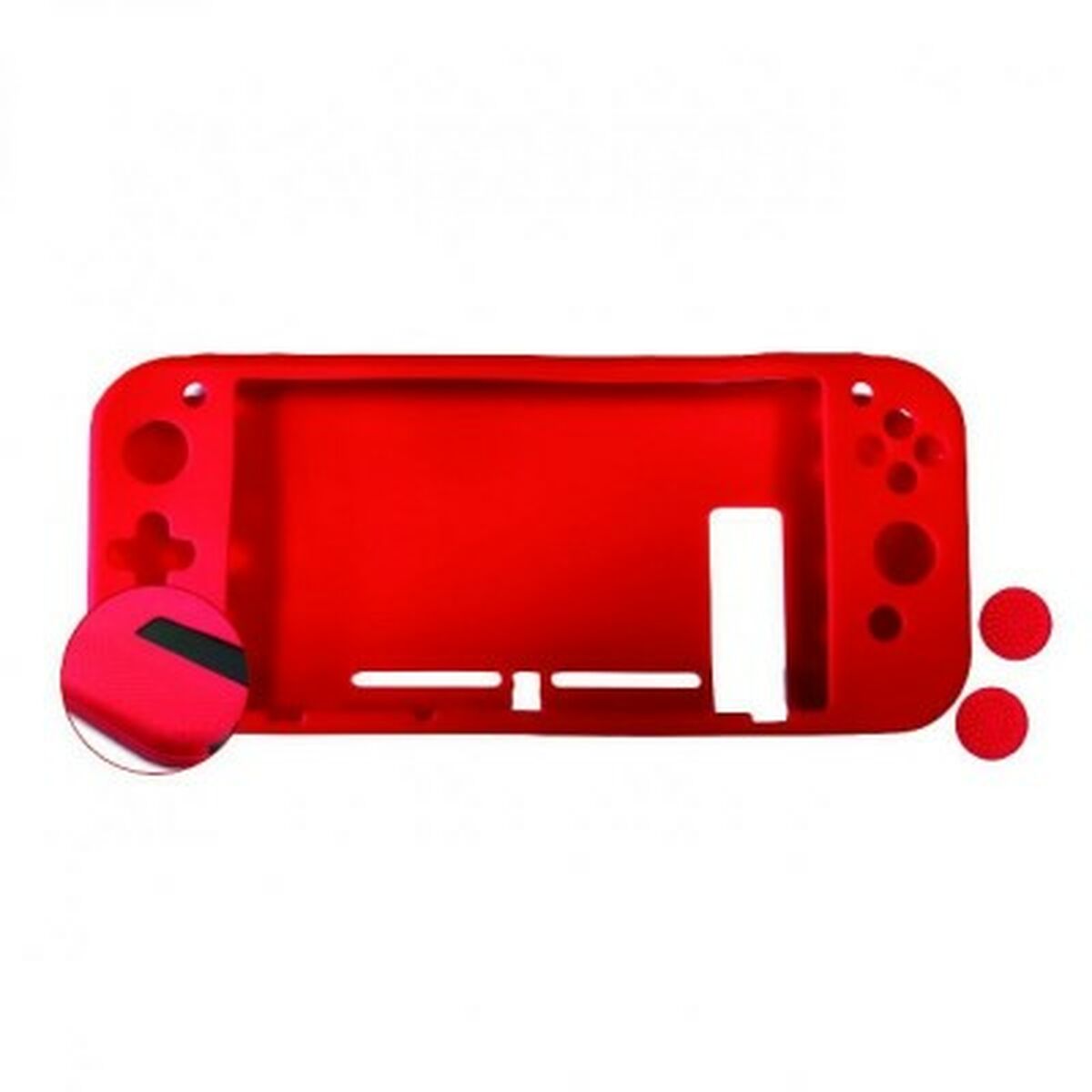 Husa tableta Nuwa pentru Nintendo Switch Lite, silicon, neagra, set accesorii