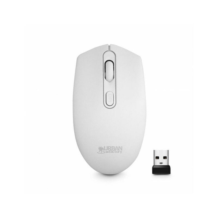 Mouse fara fir Urban Factory FCM02UF Alb 1600 dpi
