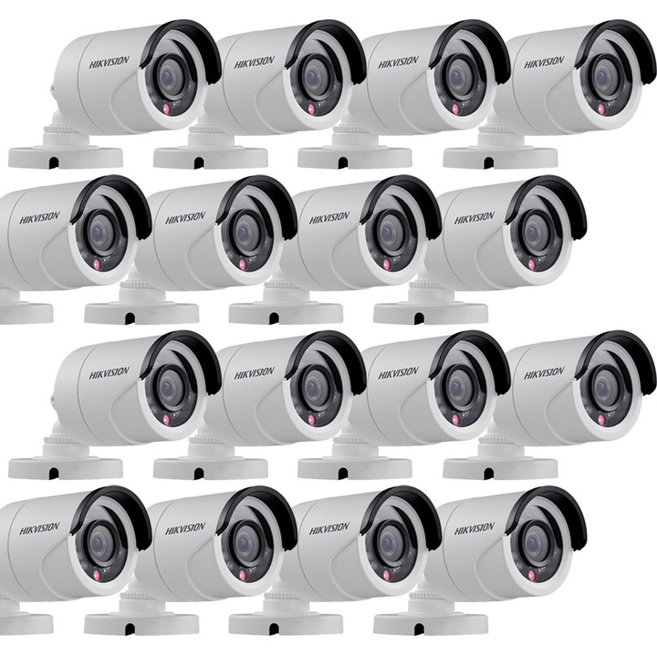 Hikvision MK068-KIT18 CCTV készlet, 16 db golyó kamera, TurboHD 2.0MP