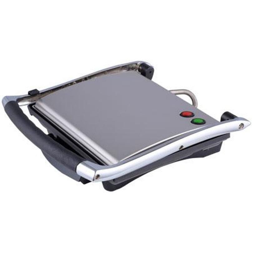 Gratar electric , suprafata antiaderenta, din inox cu termostat Harlem® HAT-0223, gratar electric, putere mare, 1800W