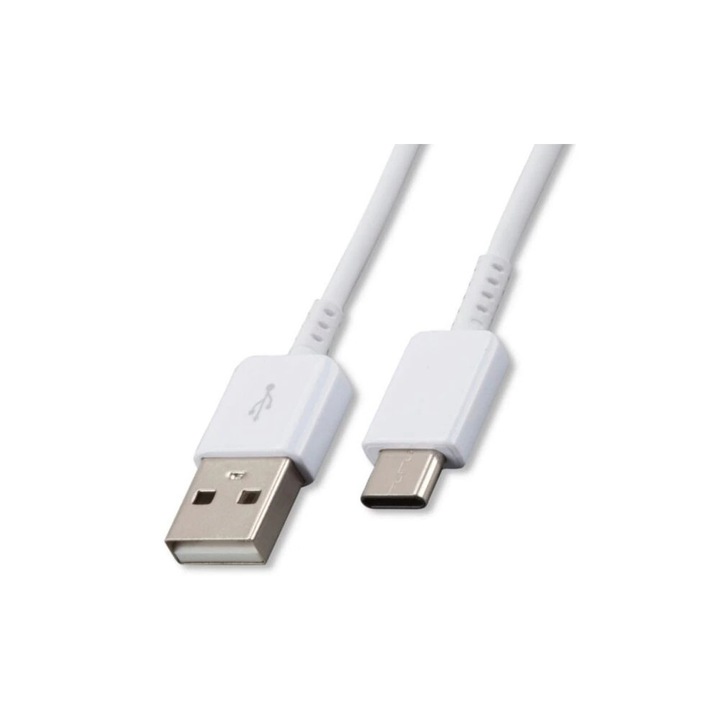 Cablu de date original Samsung EP-DW700CWE USB Type C 1.5 m, Alb