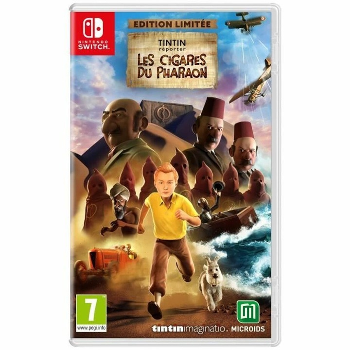 Joc video pentru Switch Microids Tintin Reporter: Les Cigares du Pharaon, galben