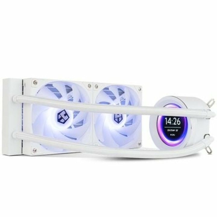 Cooler procesor Nox NXHUMMERX240LCDWH, Alb