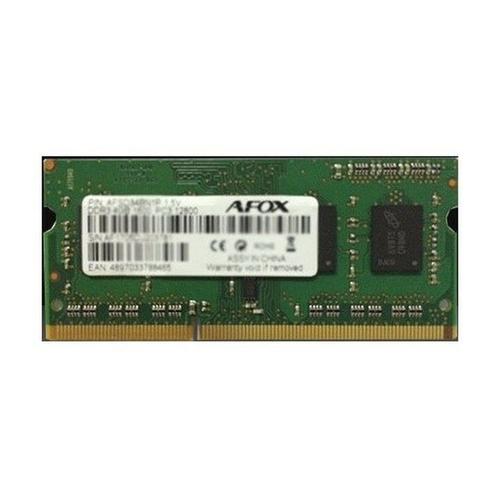Memorie RAM Afox DDR3 8 GB 1x8GB 1600mHz 204-pin SO-DIMM