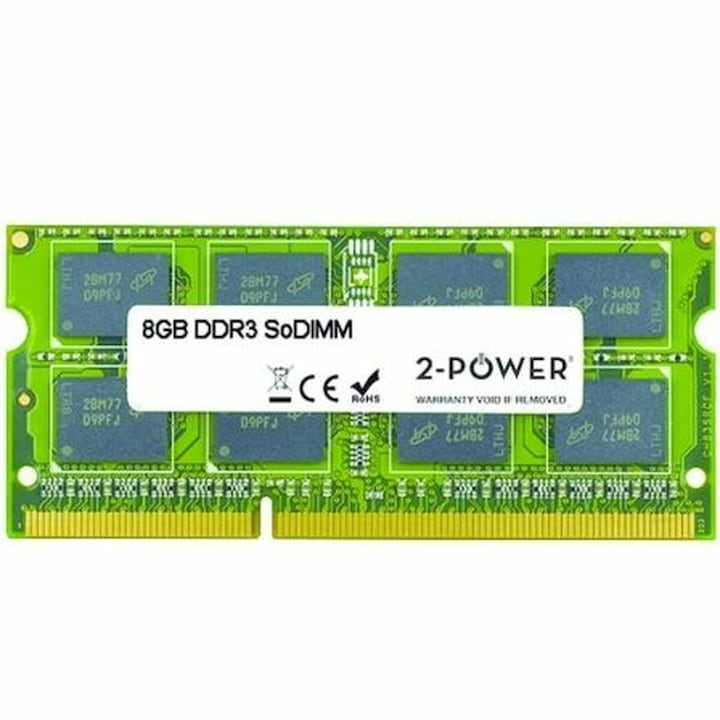 Памет RAM 2-Power 8 GB DDR3 1600 mHz CL11, зелена, DIMM