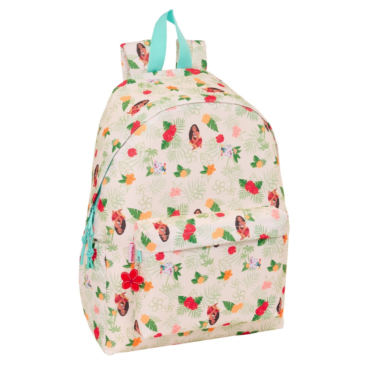 Ghiozdan laptop Vaiana, 31x43x13cm, pentru laptop 14.1", poliester, multicolor