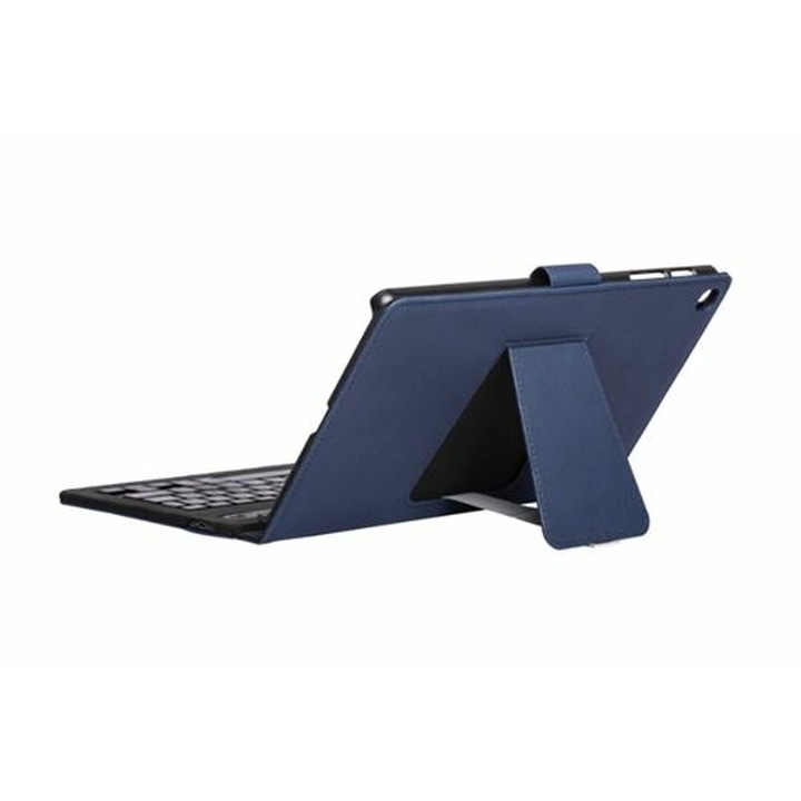 Tablet tok billentyűzettel, ezüst színű, HT, Bluetooth, kék
