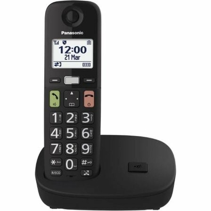 Telefon fara fir Panasonic, 4.6 cm, Negru