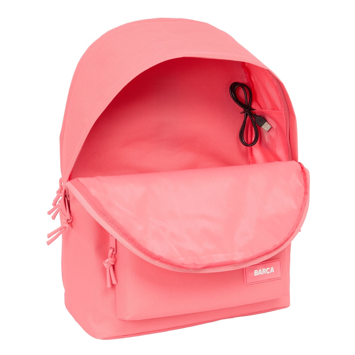 Rucsac laptop F.C. Barcelona, coral, 31x44x18cm, compartiment pentru laptop 15,6" si tableta 11"