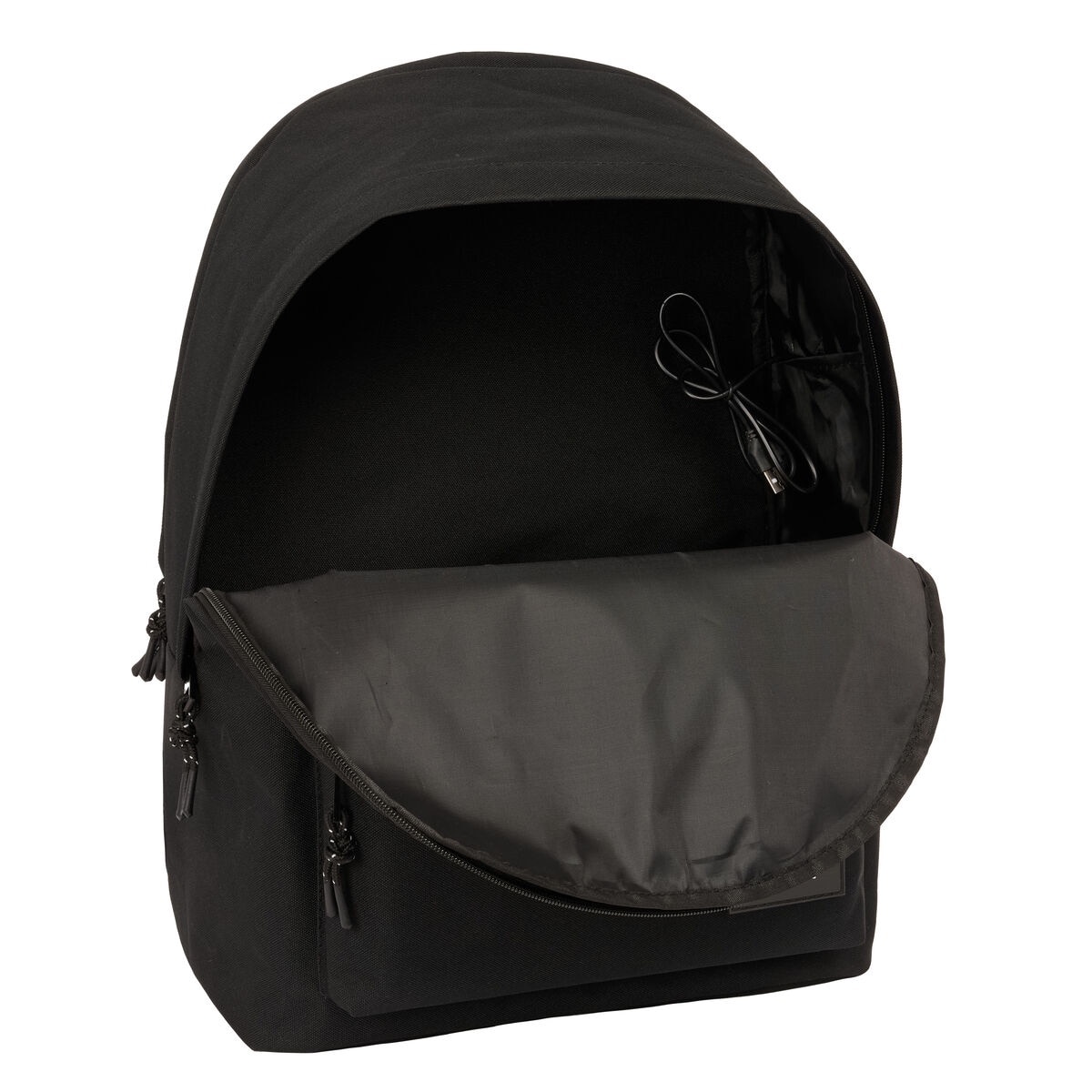 Rucsac laptop F.C. Barcelona, negru, 31x44x18cm, compartiment pentru laptop 15,6" si tableta 11"