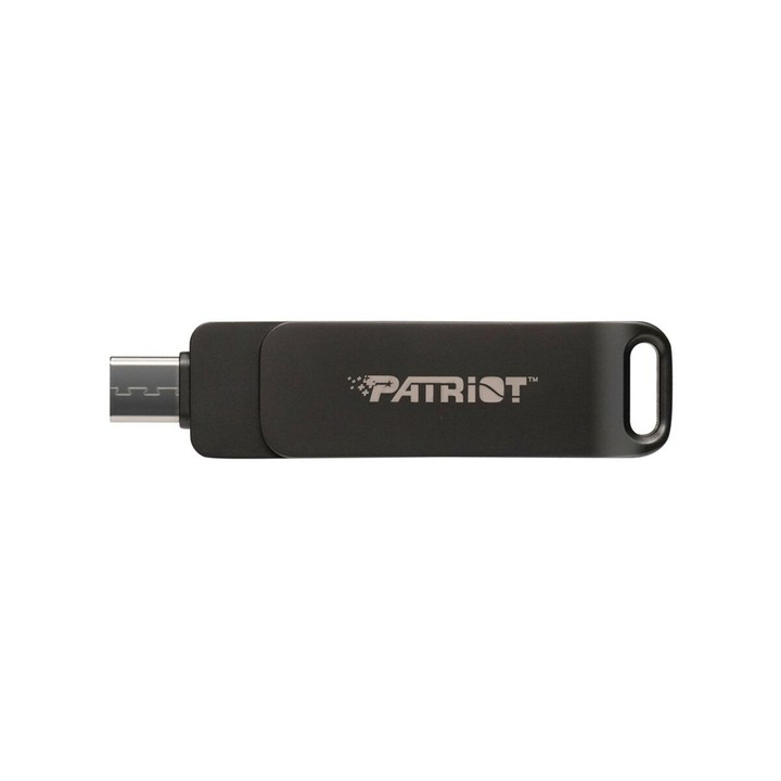 Patriot USB flash meghajtó, 512 GB, fekete, USB-C, USB-A