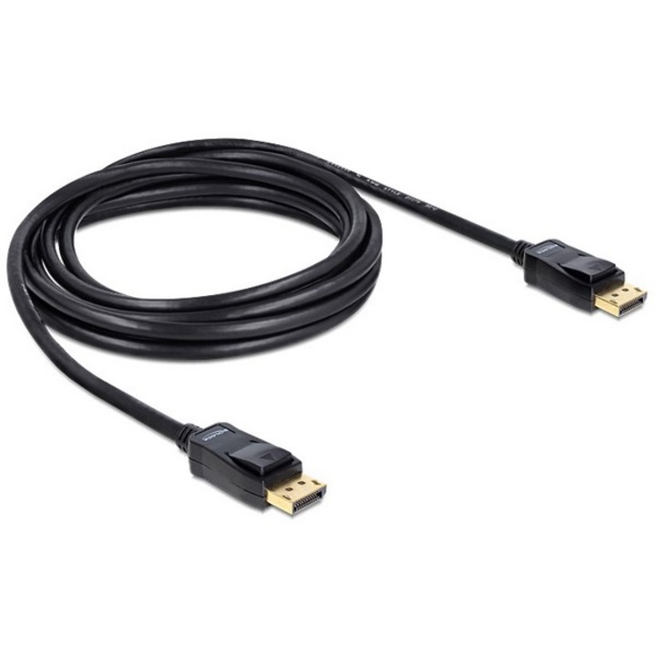 Delock kábel, DisplayPort M/M, 3m, arany
