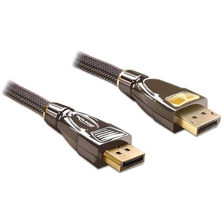 Delock Cable Displayport 1.2 male > Displayport male 4K 3m PREMIUM