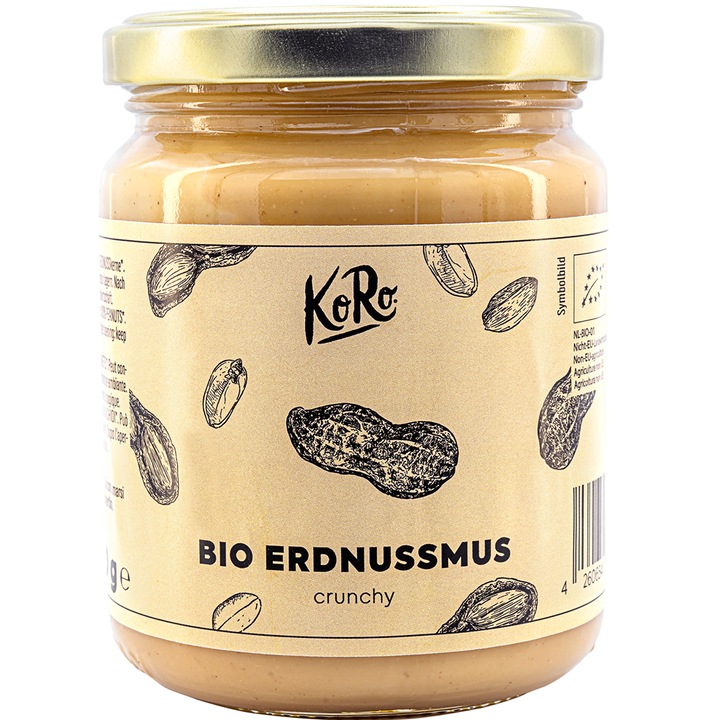 Unt de Arahide Bio Crunchy Koro 250 g