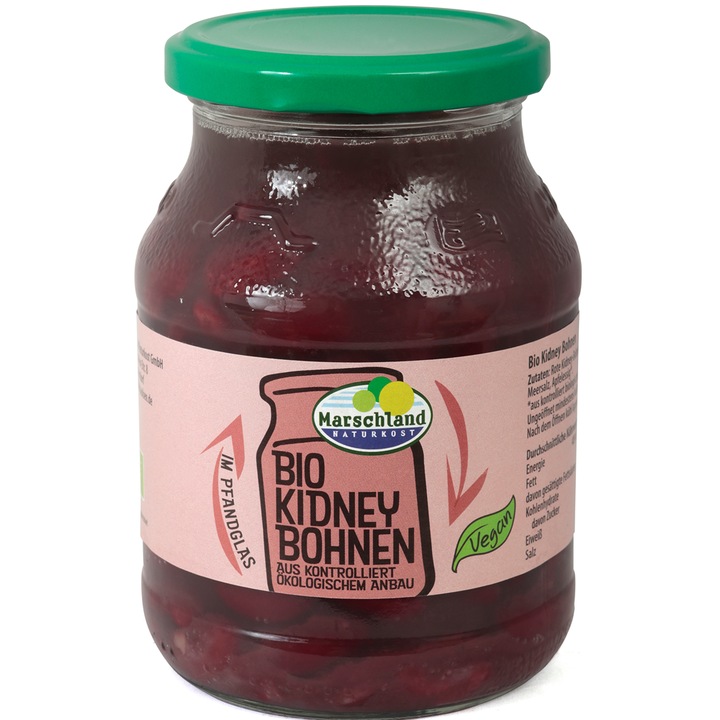 Fasole Rosie Bio la Borcan Marschland 540 ml