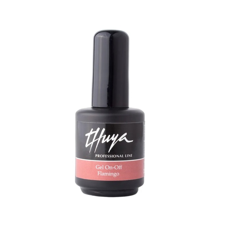 Oja cu gel, Thuya Professional GEL On-Off, FLAMINGO, 14 mL