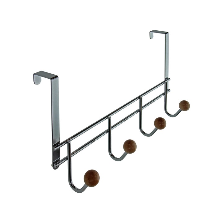 SAM ajtóakasztó 4 tömörfa akasztóval