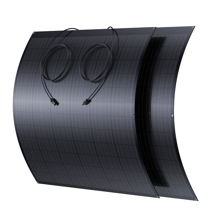 Pachet 2 Panouri fotovoltaice flexibile, 440 W, PV AMA SOLAR Flex 220 W, Balcon, Half Cut Cell