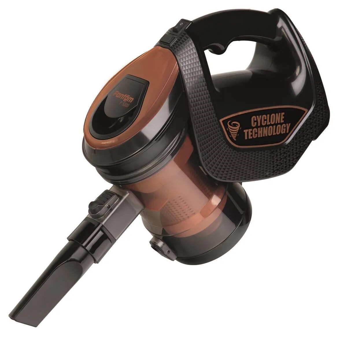 Aspirator vertical Fantom Provac P5000, cu aspiratie mare, 850W, Cyclone, suport de podea, filtru HEPA, negru-copper