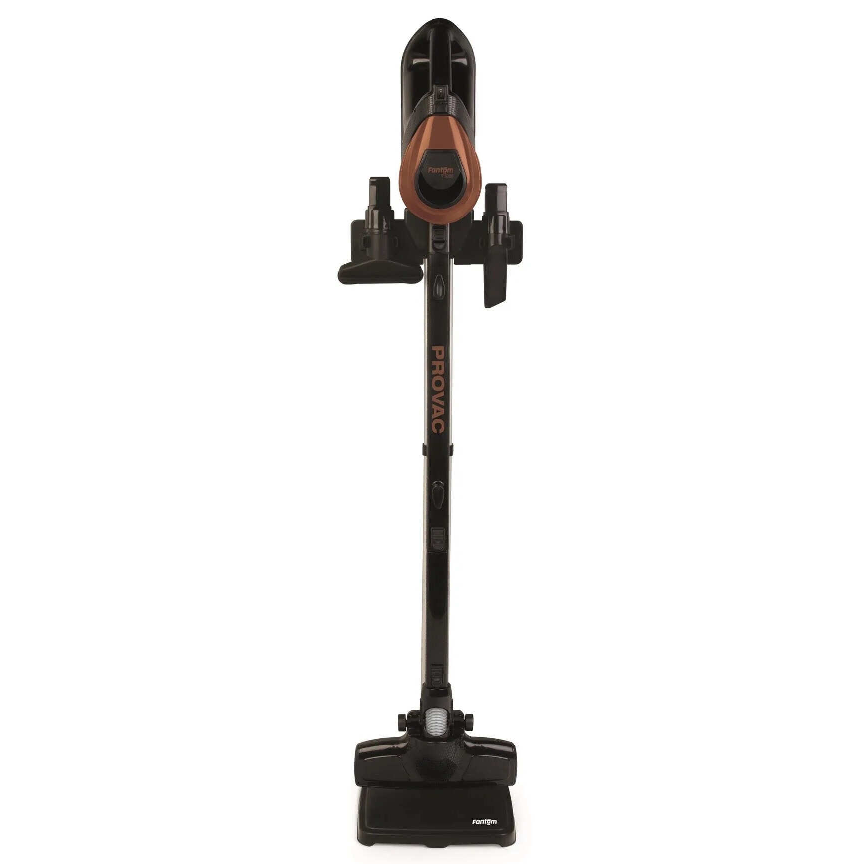 Aspirator vertical Fantom Provac P5000, cu aspiratie mare, 850W, Cyclone, suport de podea, filtru HEPA, negru-copper