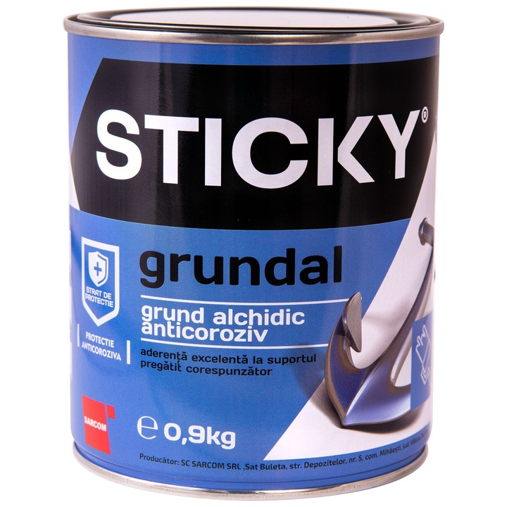 Grund metal Sticky, rosu oxid, 0.9 kg