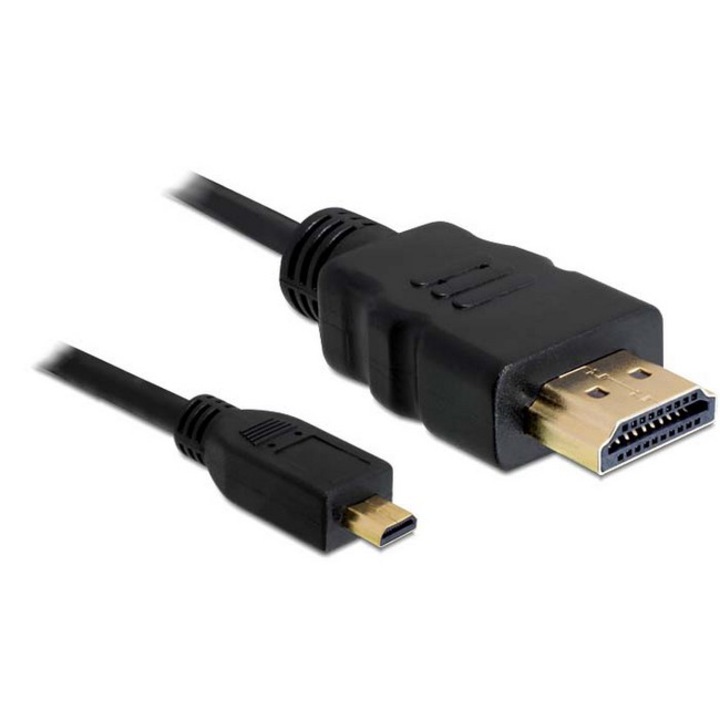 Кабел Delock, HDMI/Micro HDMI, 3 м, черен