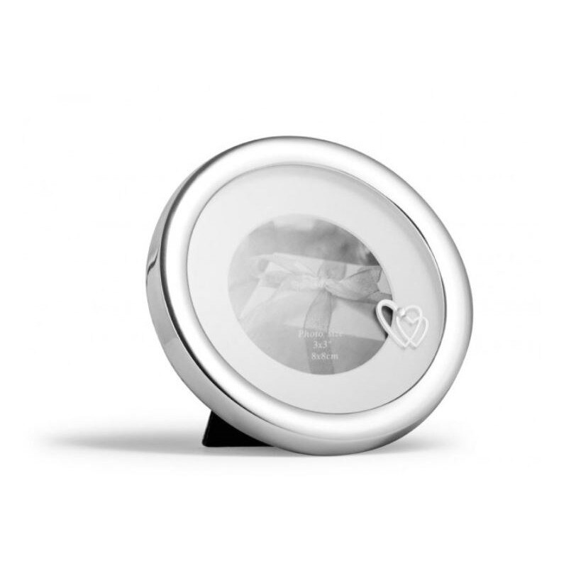 Rama foto Double Heart pentru o fotografie, 14 cm