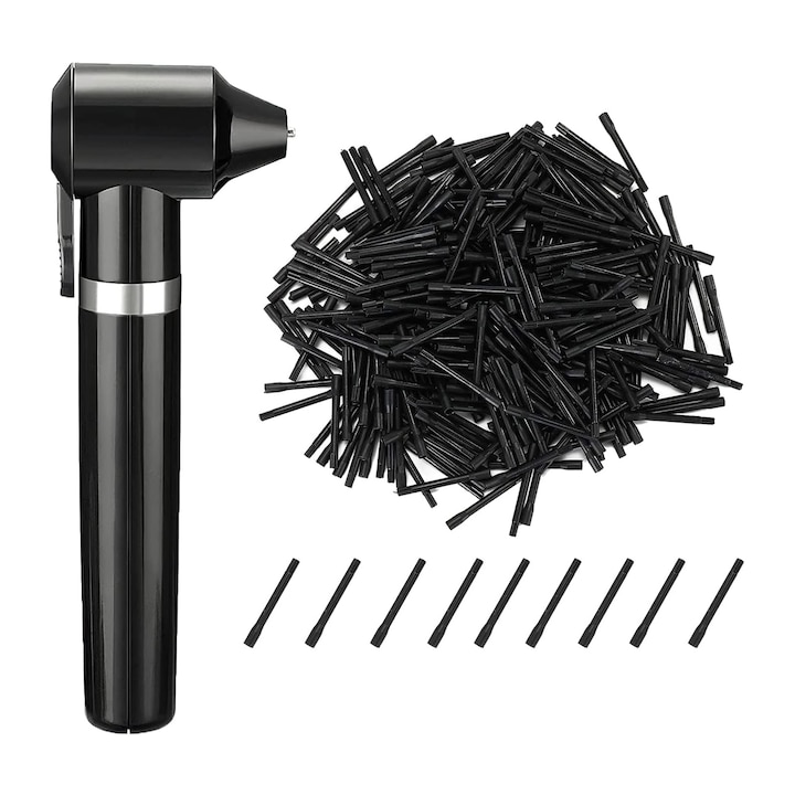 Set masina de tatuaj, Mixer pentru pigment, Axroad Mall, Cu 100 Betisoare de amestecare, Functioneaza pentru o lunga perioada de timp, Mic si portabil, Pentru cerneala pentru tatuaje, vopsea pentru unghii, rimel, vopsea, Plastic, 13 x 4.5cm, Negru