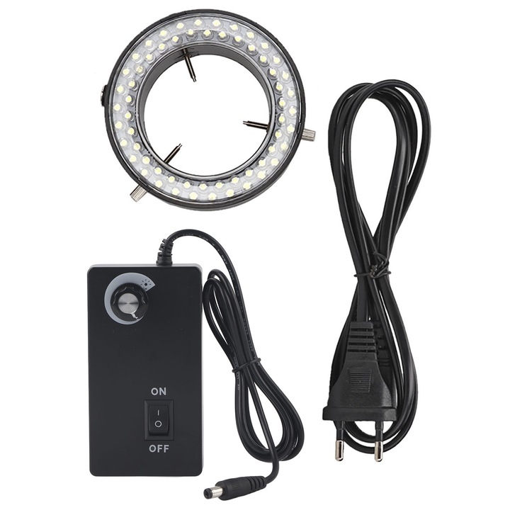 Sztereó mikroszkóp állítható LED fénnyel, Cozevdnt, többszínű, 9,3 cm átmérőjű