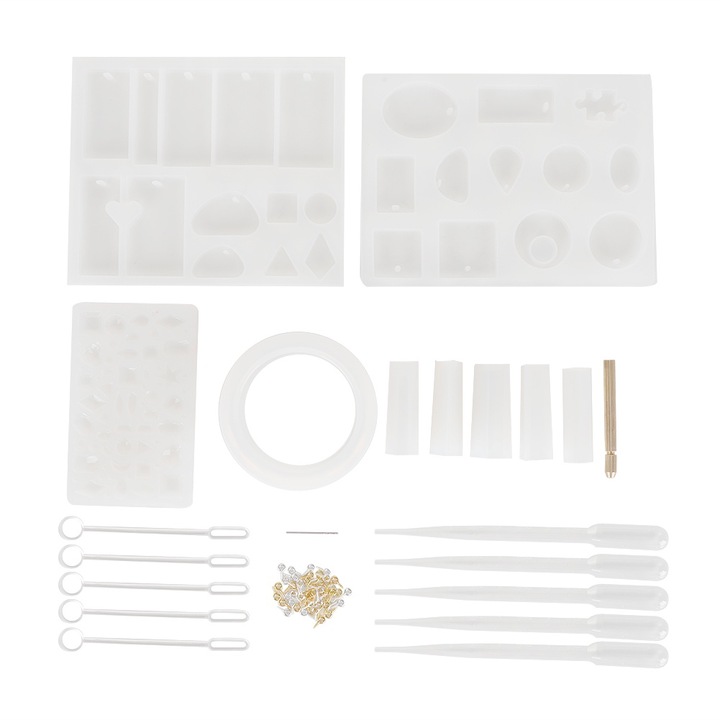 Kit matrite turnare rasina Enforose pentru artizanat bijuterii