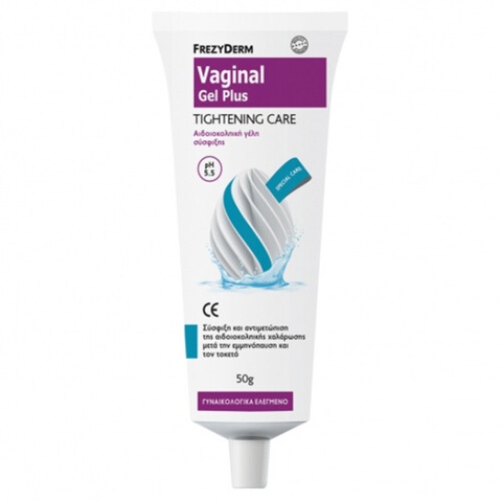 Gel vaginal Frezyderm Plus pentru intarire 50gr, pH 5.5, utilizare zilnica