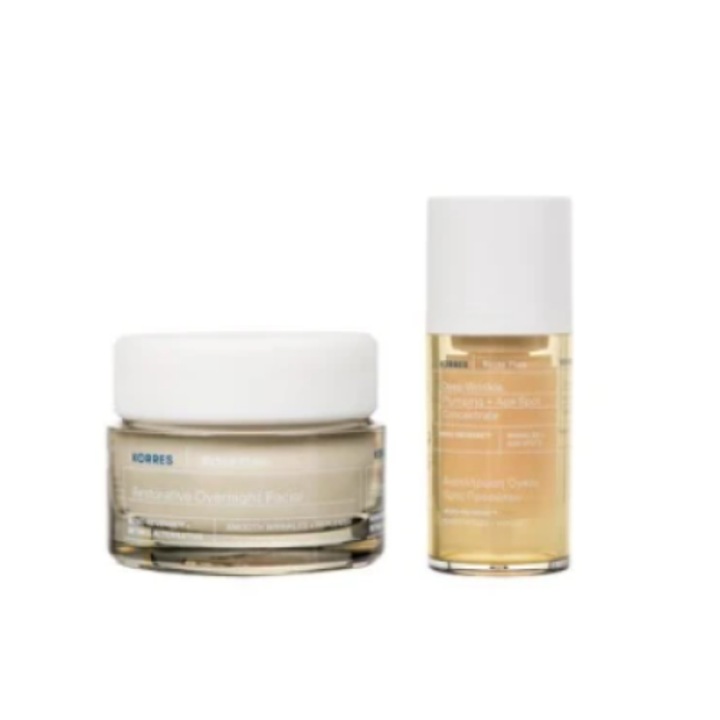 Set Promo Korres, Crema Nocturna 40ml & DORO Serum pentru Fata 15ml