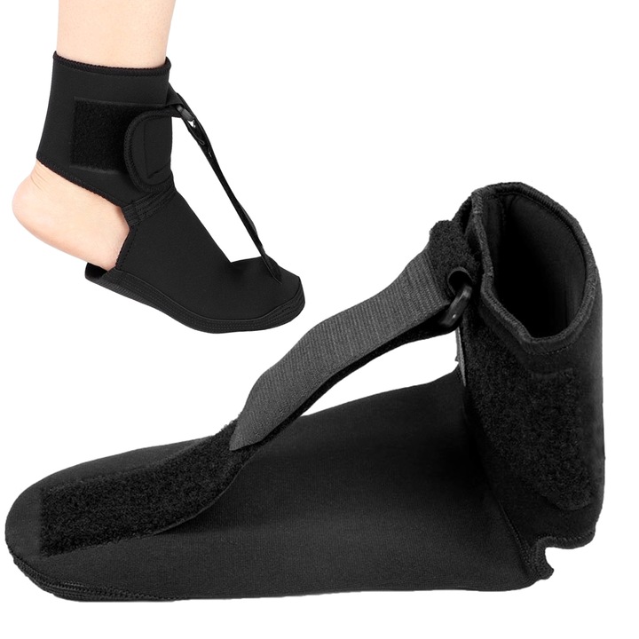 Suport ortopedic pentru picior, Taipintee, orteza pentru noapte, negru