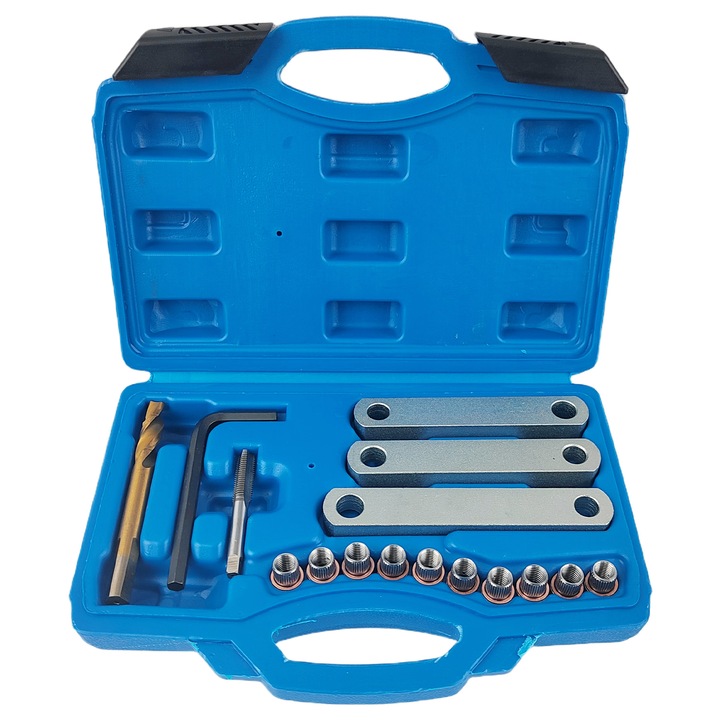 Set scule auto Taipintee, kit reparare filete frana, 16 piese, metal, diverse dimensiuni