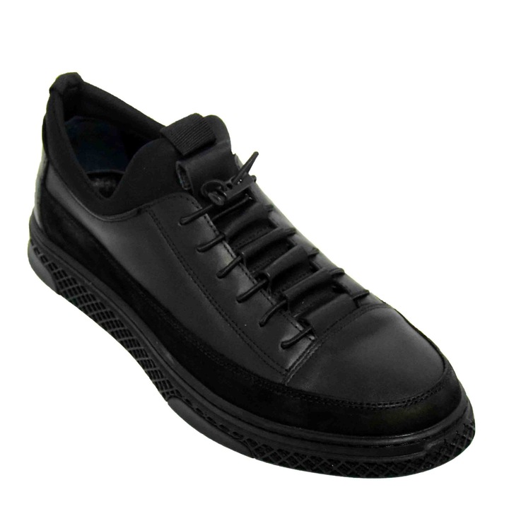 Pantofi Casual Barbati Goretti Go024 - Negru, Negru