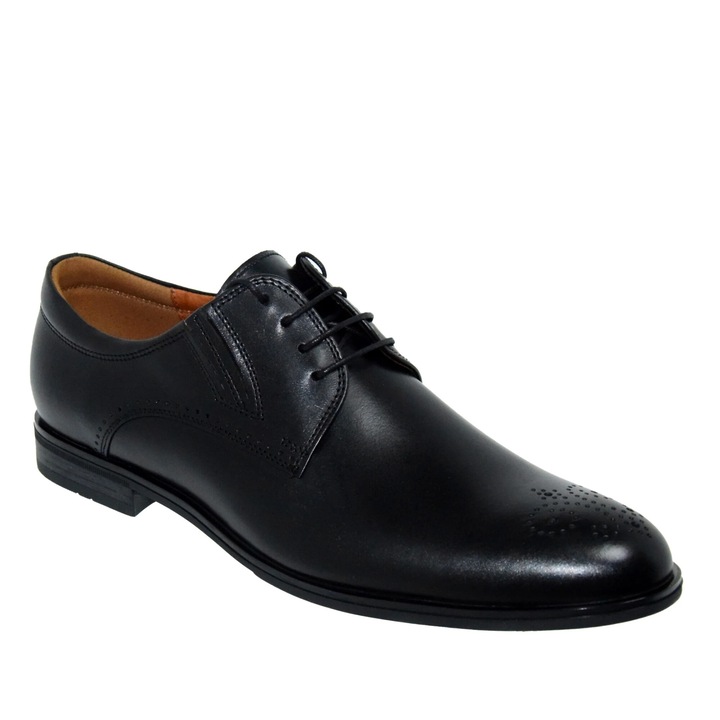 Pantofi Eleganti Barbati Conhpol 7524-0800 Negri - Negru, Negru