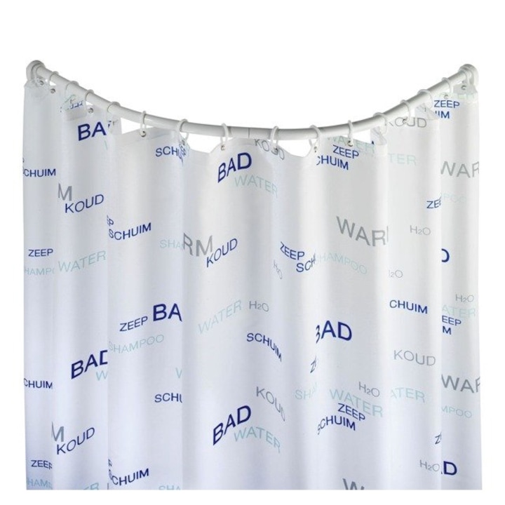 Sina de dus universala, 80 x 80/90 x 90 cm, alb, WENKO