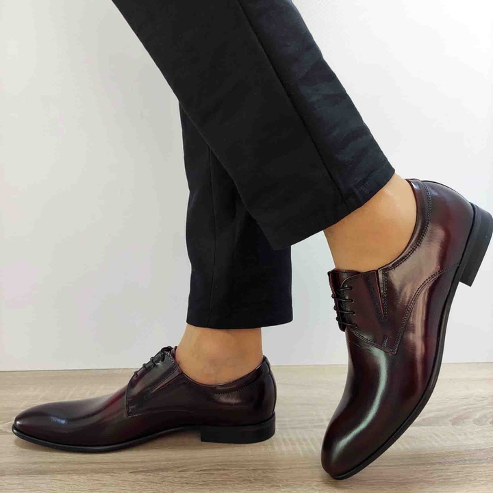 Pantofi Eleganti Barbati Conhpol 2136-0823 Bordo Florantic - Bordo Florantic, Bordeaux