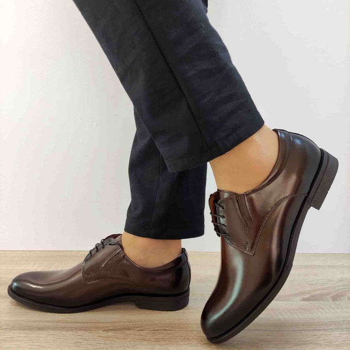 Pantofi Eleganti Barbati Conhpol 6845-1376 Maro Inchis - Maro Inchis, Maro inchis