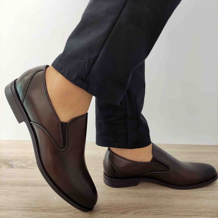 Pantofi Eleganti Barbati Conhpol 8172-1637 Maro Inchis - Maro Inchis, Maro inchis