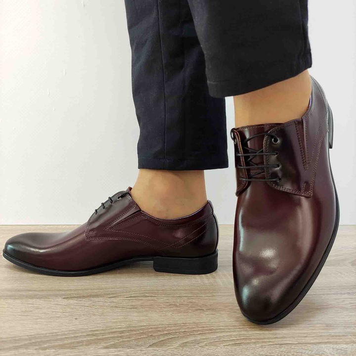 Pantofi Eleganti Barbati Conhpol 9166-0412-00S02 Bordo Lacuit - Bordo Lacuit, Bordeaux