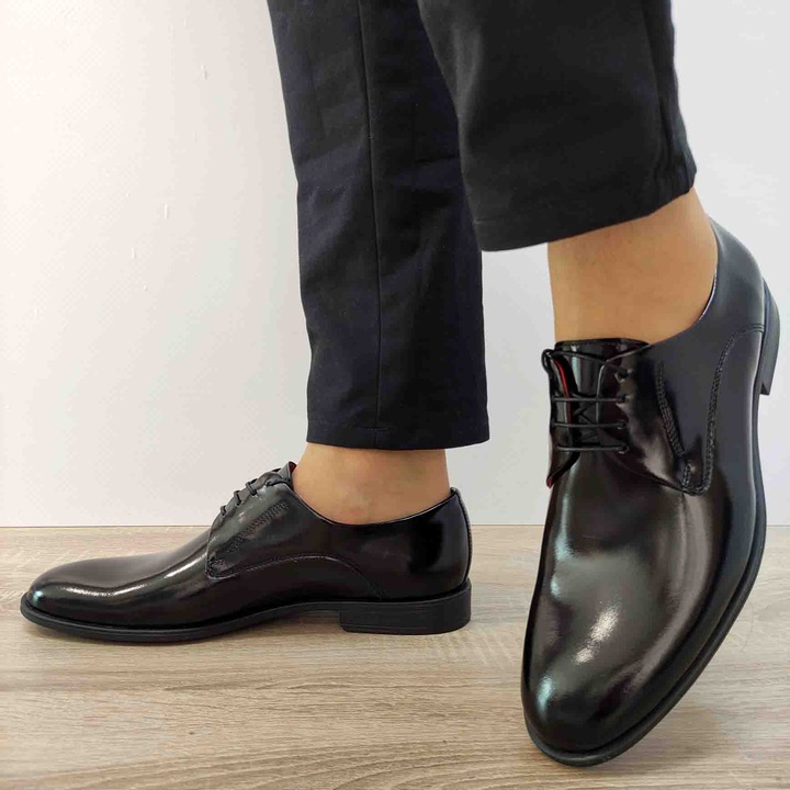 Pantofi Eleganti Barbati Conhpol 9345-0013-00S09 Negri Lacuit - Negru Lacuit, Negru lacuit