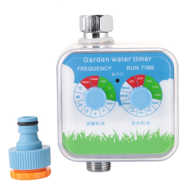 Timer de irigatie automat, plastic, impermeabil, 8.5x8x9.5cm