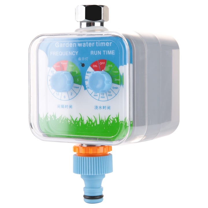 Timer de irigatie automat, plastic, impermeabil, 8.5x8x9.5cm