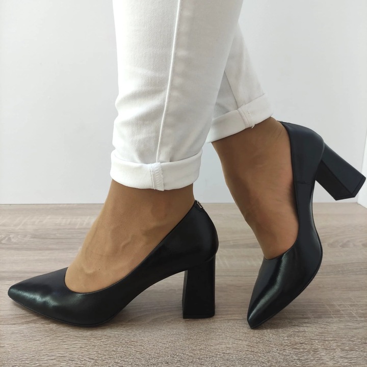 Pantofi Eleganti Dama Sala 20217 1764 Negri - Negru, Negru