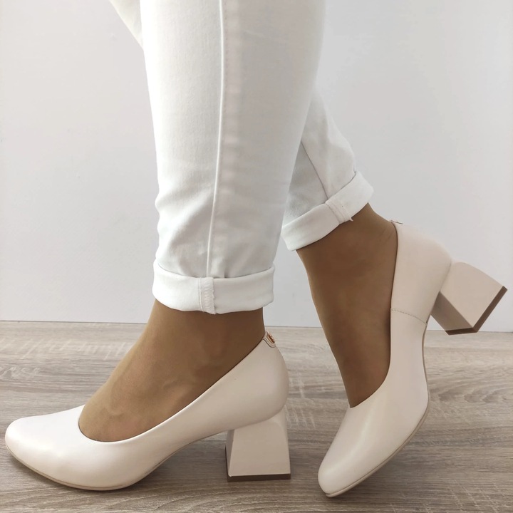 Pantofi Eleganti Dama Sala 20288 1459 - Ivoar, Ivoire