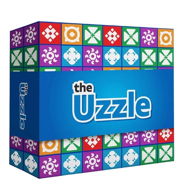 Joc de societate Nicerpro Uzzle, 100 puzzle-uri unice, 4 niveluri de dificultate, pentru familie, 1-4 jucatori