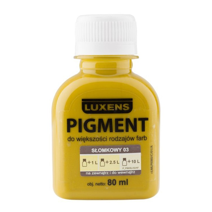 Pigment Luxens galben pai 03, 80 ml, interior/exterior