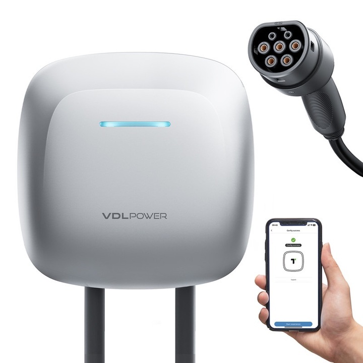 Statie de incarcare vehicule electrice VDLPOWER EC40, 7kW, curent ajustabil 10-32A, cablu 5m, IP65